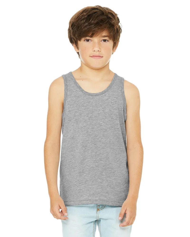 BELLA+CANVAS Youth Heather CVC Tank