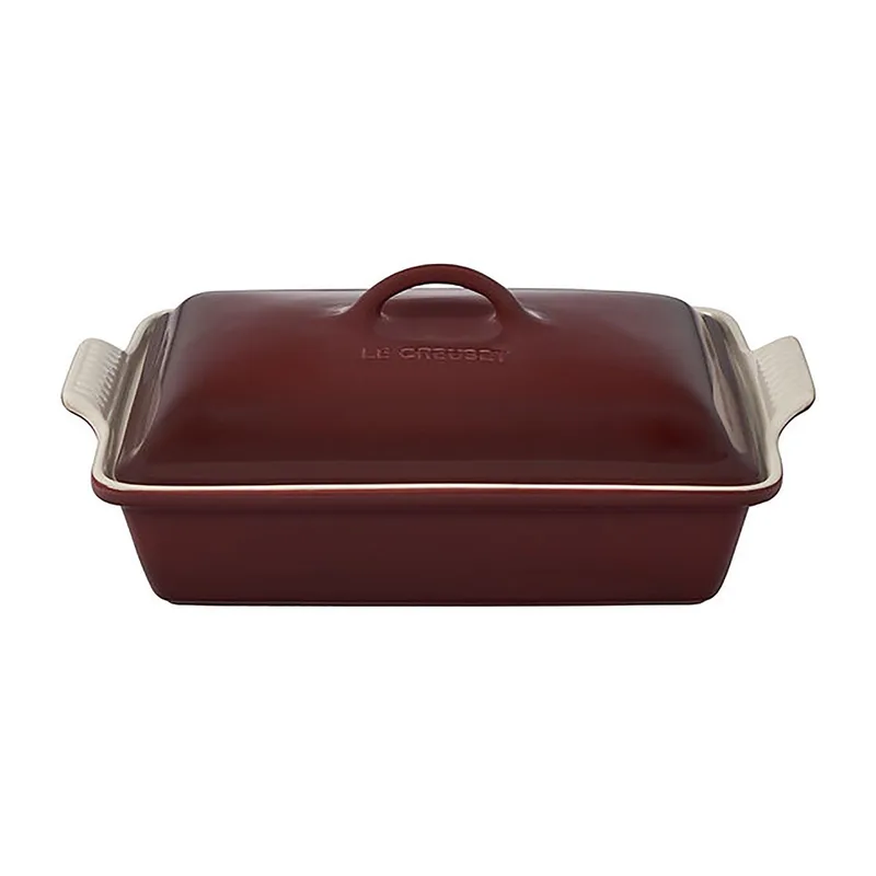 Le Creuset 4Qt Heritage Stoneware Covered Rectangular Casserole - Rhone