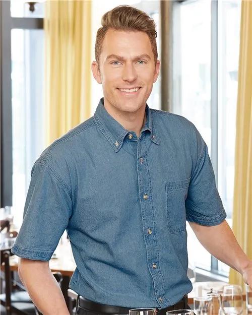 Sierra Pacific Denim Short Sleeve Shirt