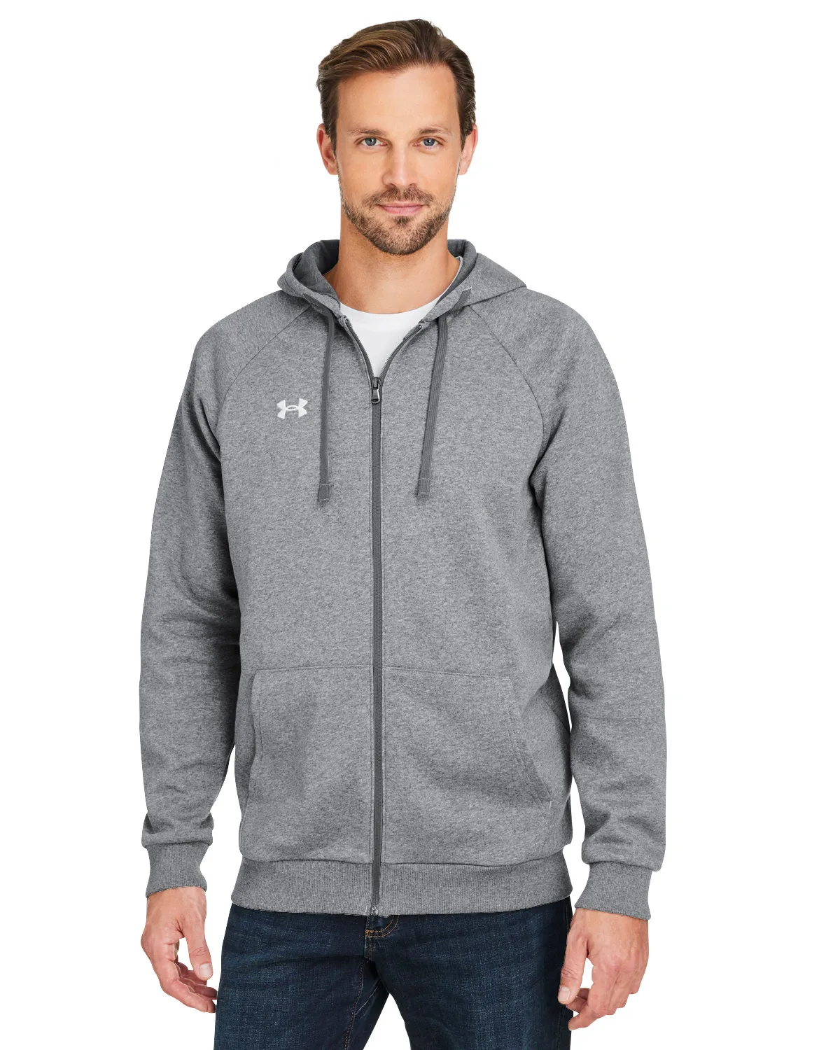 UNDER ARMOUR Men's Rival Fleece Full-Zip view 2