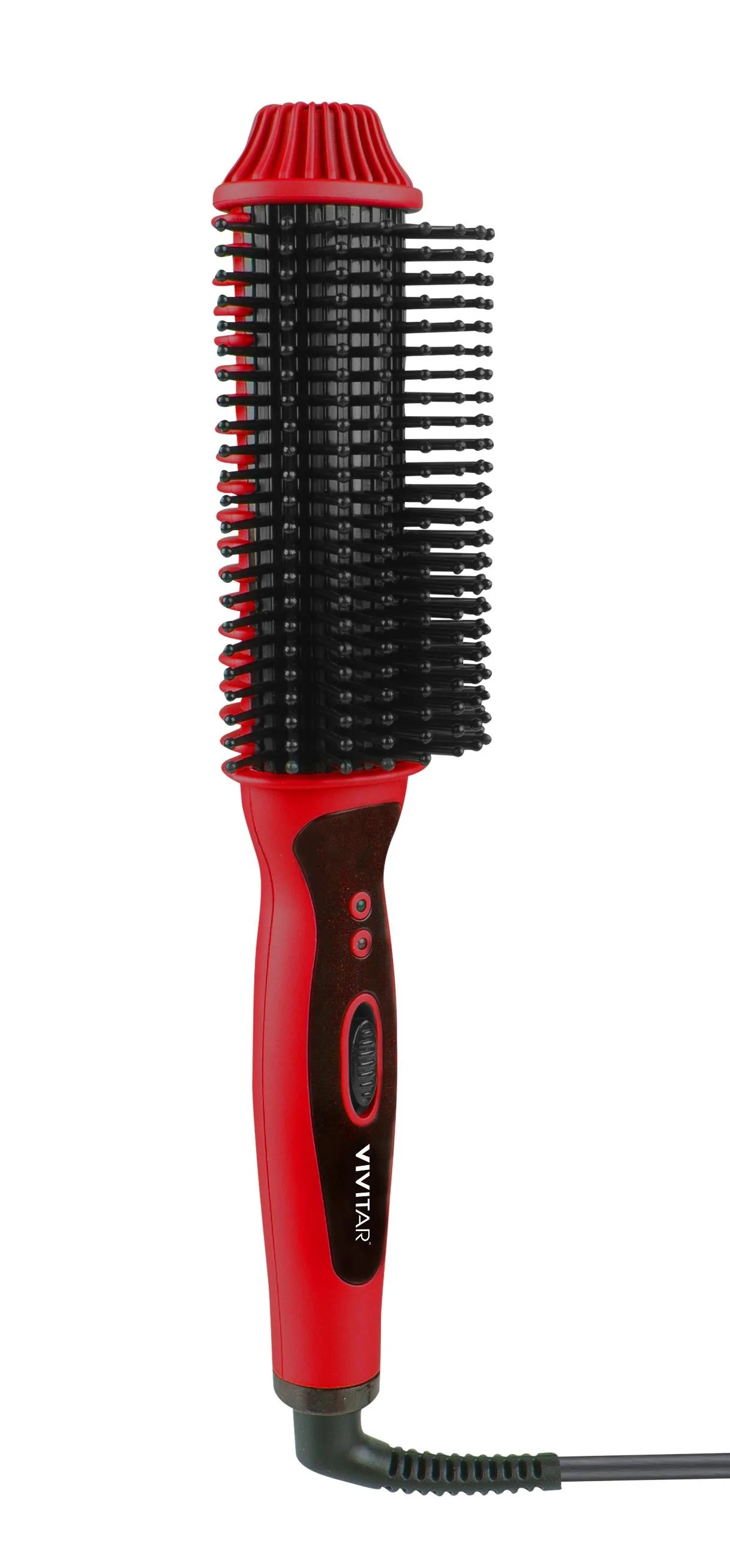 Health, Beauty & Fitness Vivitar Ceramic Hair Curling/Straightening Brush - Red
