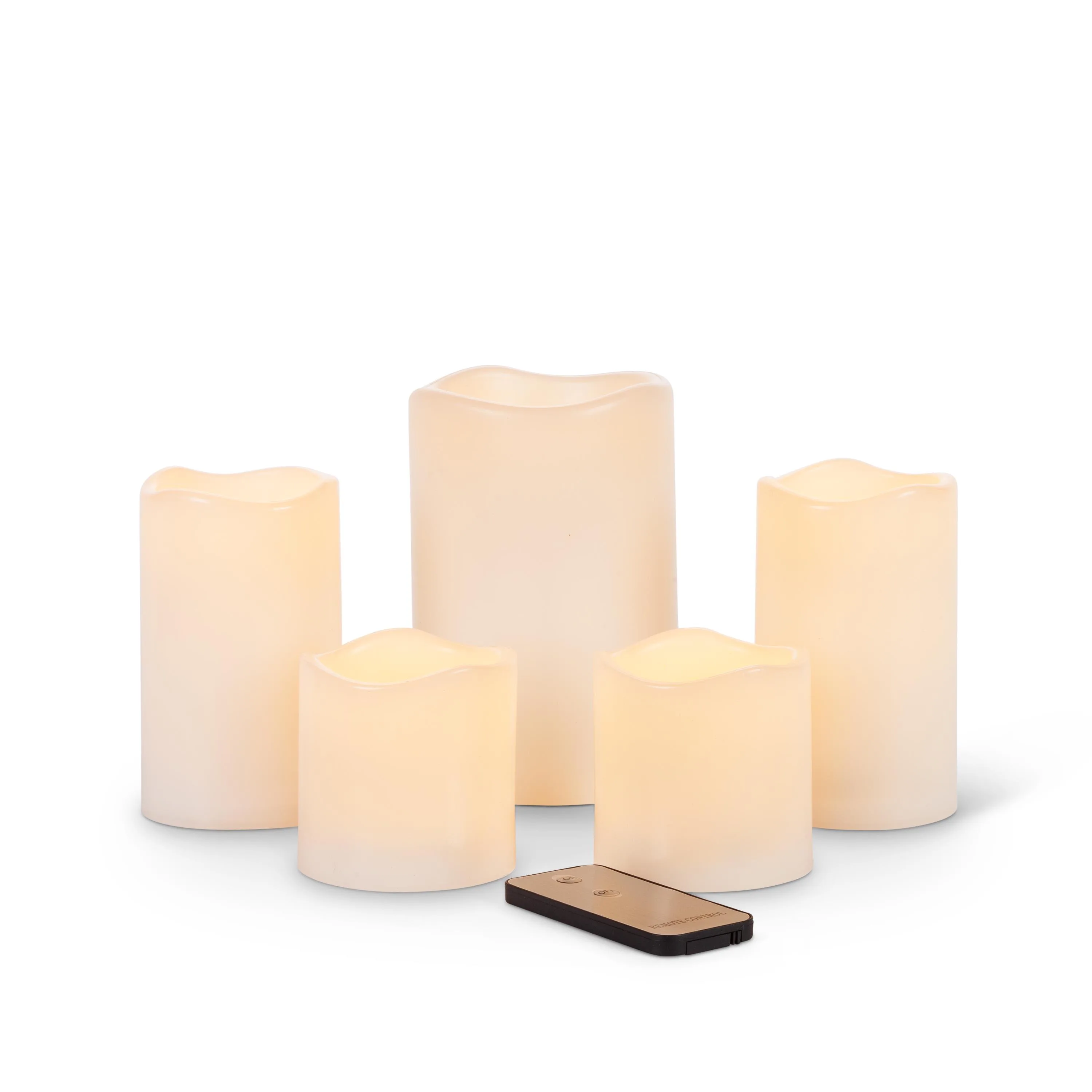 Everlasting Glow Indoor/Outdoor 5 Piece Candle Set Bisque