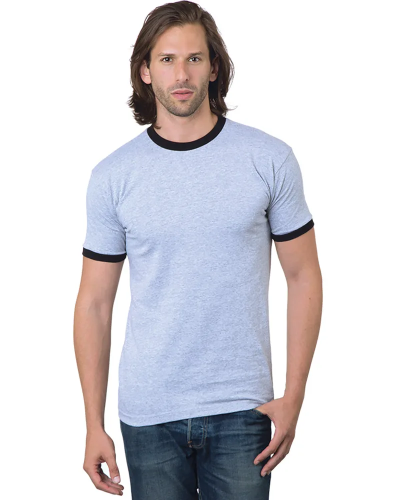 BAYSIDE Unisex USA Made Ringer T-Shirt view 2