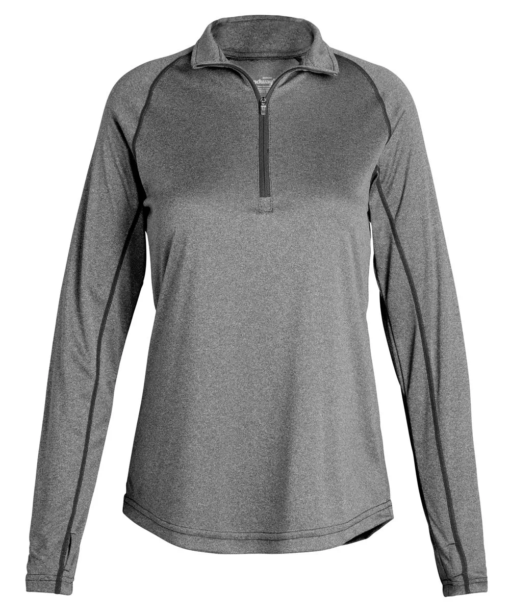 Ladies' Apex ActiveDry® Heathered Baselayer view 3