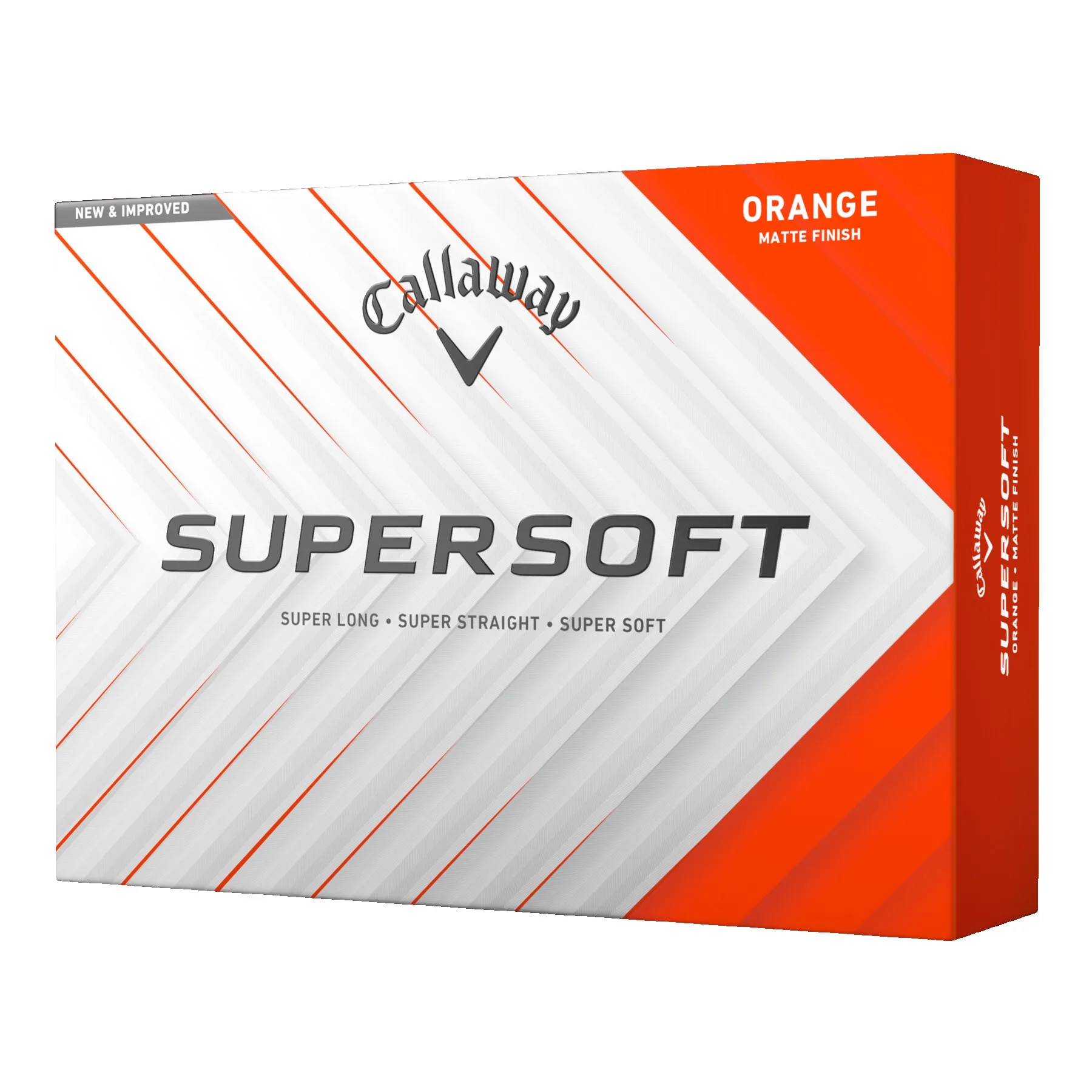Callaway Supersoft Matte Golf Balls - Orange