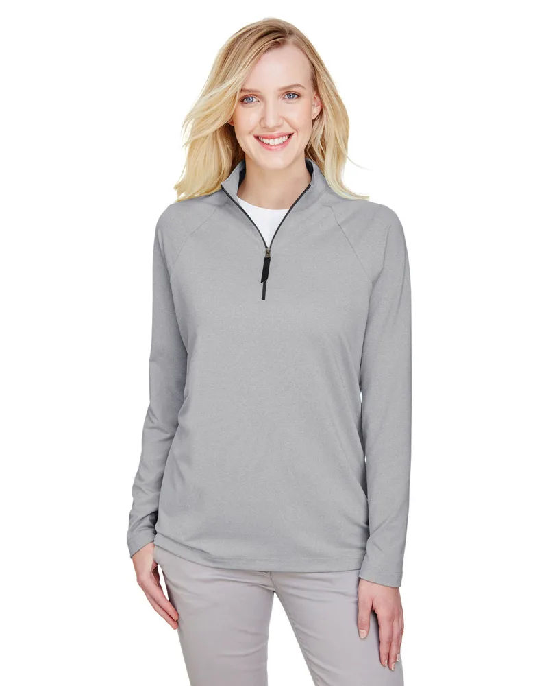 Devon and Jones® Women's CrownLux Performance® Clubhouse Quarter-Zip Pullover Sweater