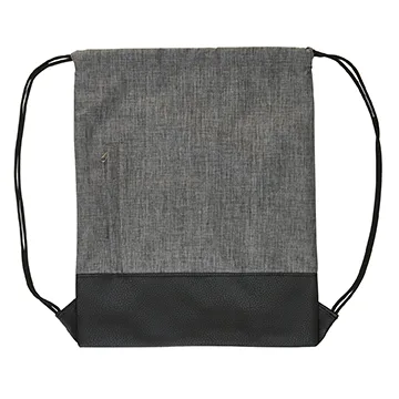 Heathered Drawstring Backpack view 3