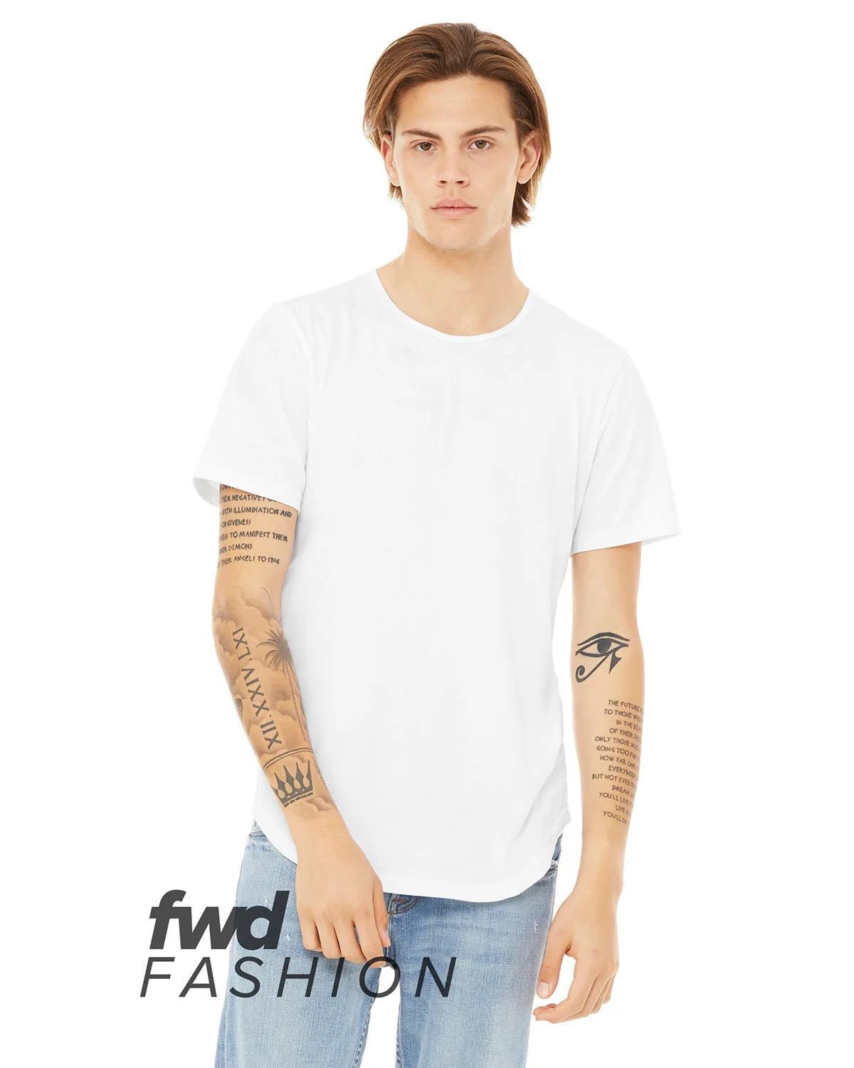 BELLA+CANVAS FWD Fashion Men's Curved Hem Short Sleeve T-Shirt