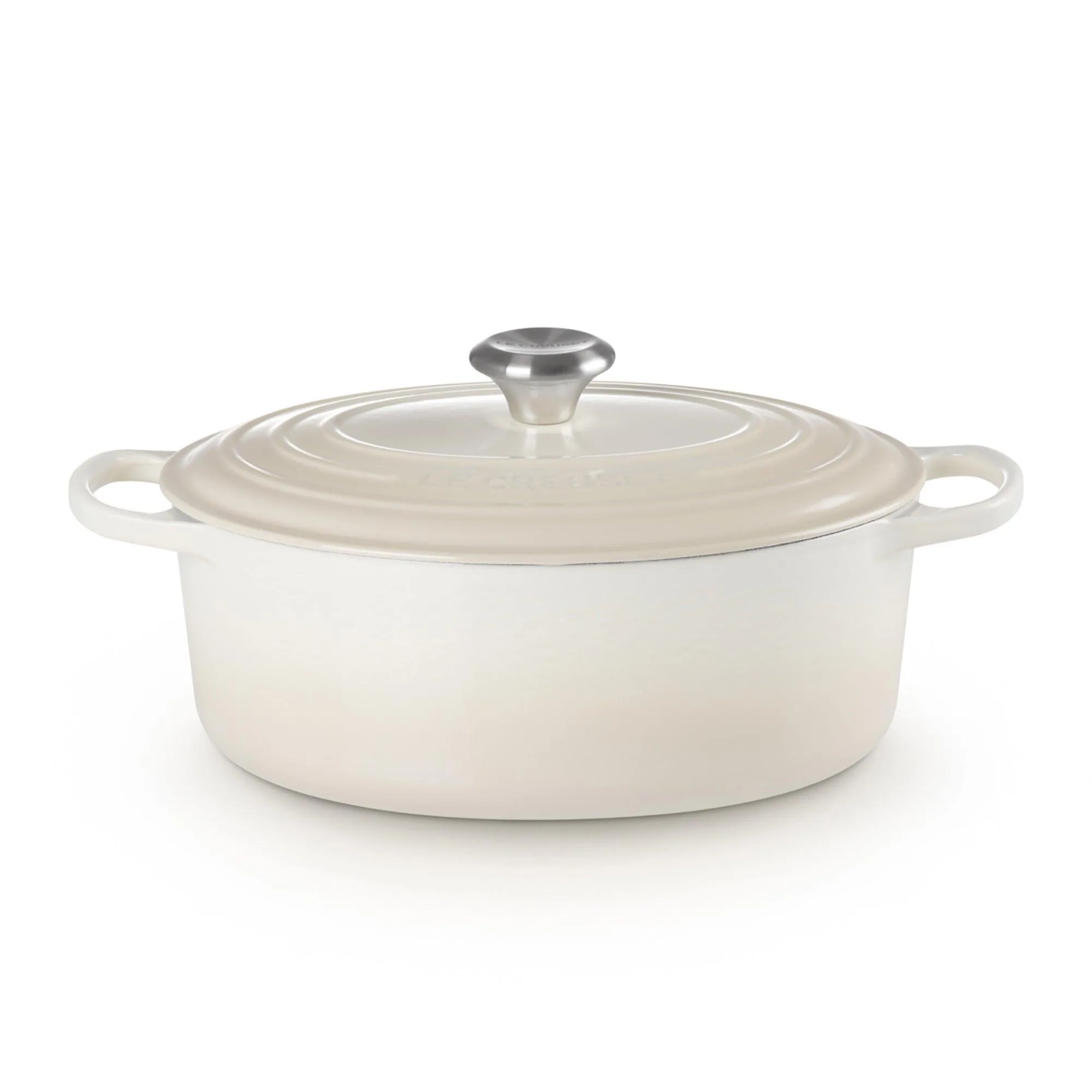 Le Creuset 5Qt Signature Cast Iron Oval Dutch Oven Meringue