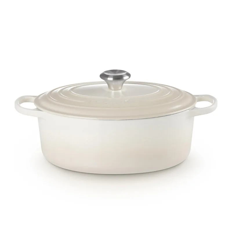 Le Creuset 5Qt Signature Cast Iron Oval Dutch Oven Meringue