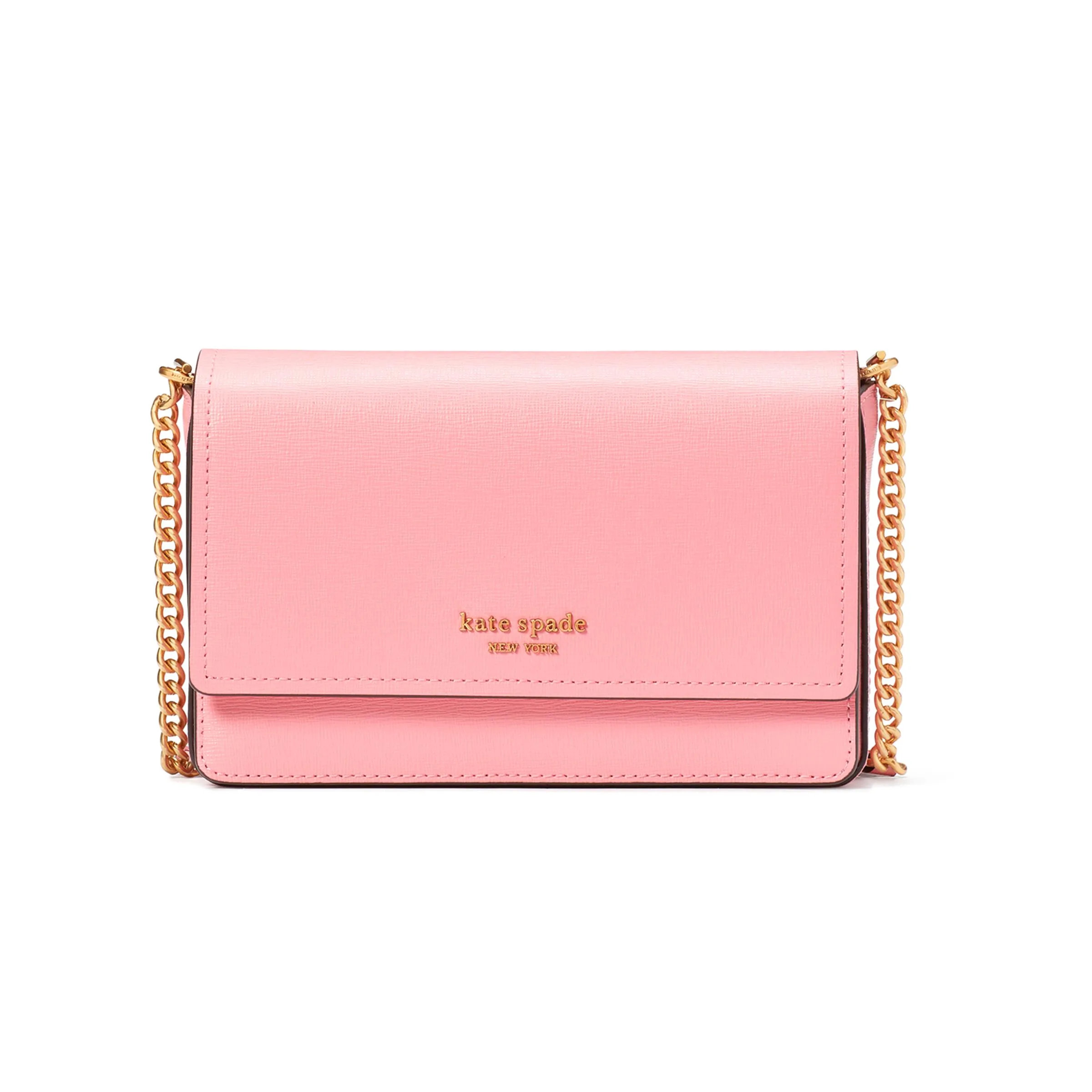 kate spade new york Morgan Flap Chain Wallet - Salmon Pink