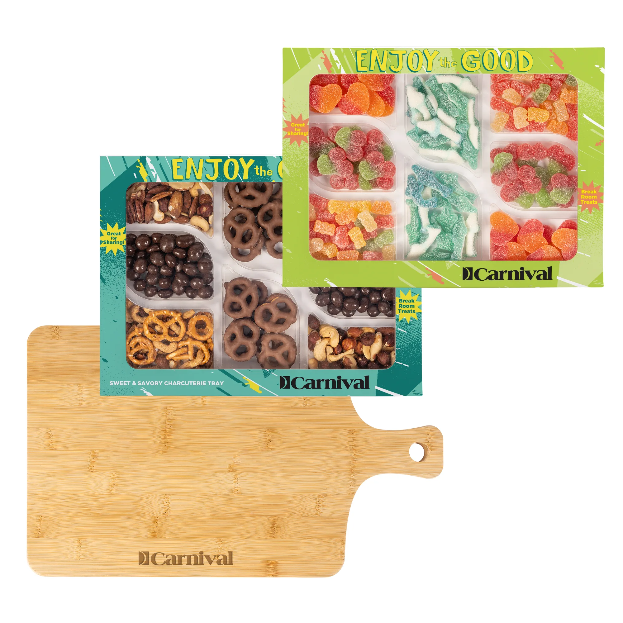 Sour Gummy & Sweet & Savory Charcuterie Trays with Bamboo Board view 4