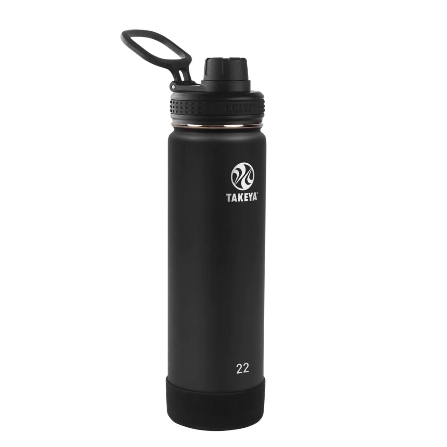 22 oz Takeya® Stainless Steel Insulated Active Water Bottle w/ Spout Lid view 2