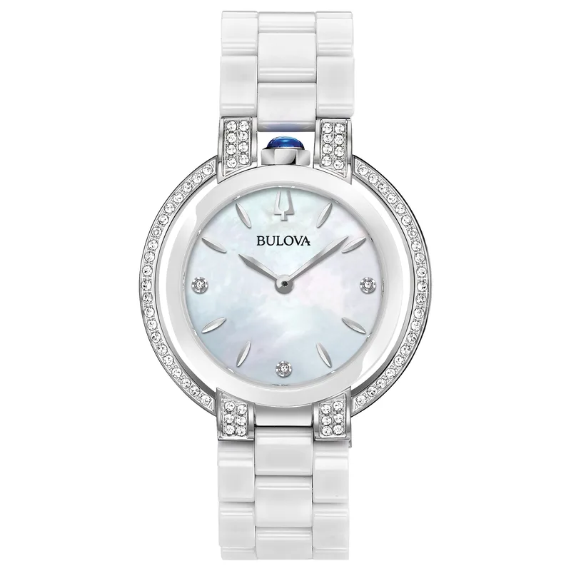 Bulova Watches Ladies' Rubaiyat Ceramic Bracelet Watch