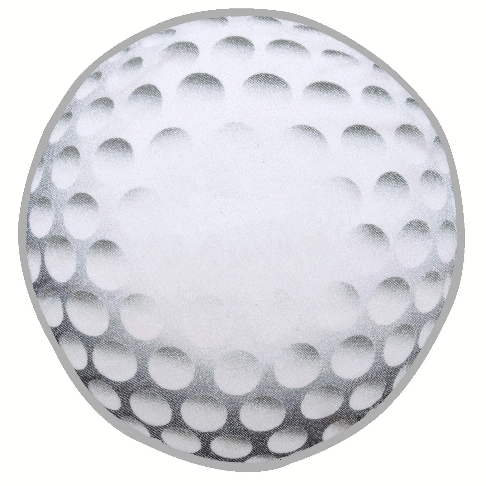 Fiber Reactive Golf Ball Shaped Sport Towel (Screen Print) view 2