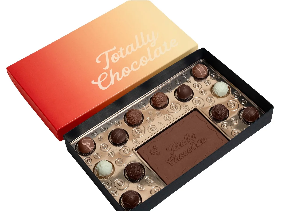Deluxe Truffle Gift Box with Gourmet Lindt Truffles and Luxury Custom Packaging