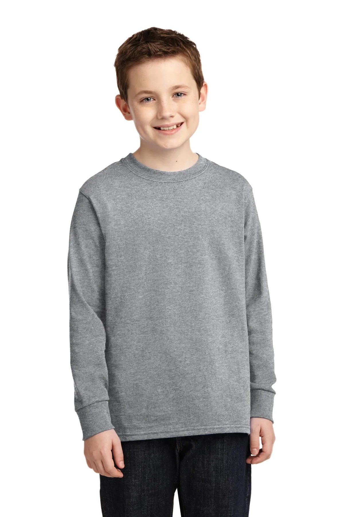 Port & Co™ Youth Long Sleeve Core Cotton Tee.