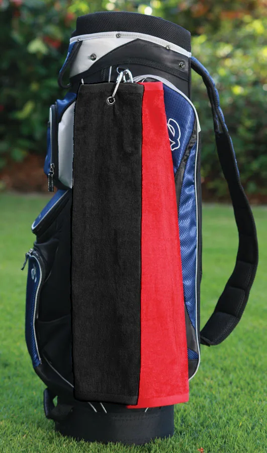 Diamond Collection Golf Towel w/ Tri-Fold Grommet (Screen Print) view 2
