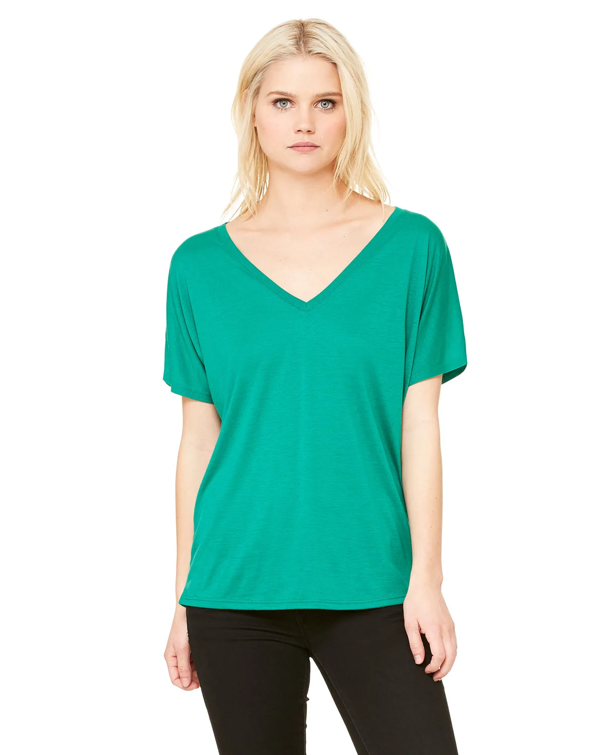BELLA+CANVAS Ladies' Slouchy V-Neck T-Shirt view 7