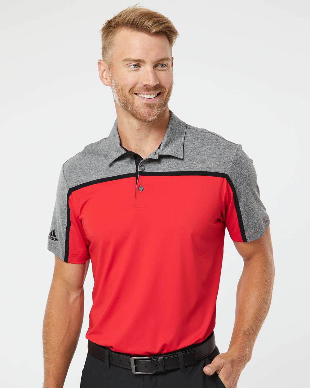 Adidas® Ultimate Color Block Polo Shirt view 2