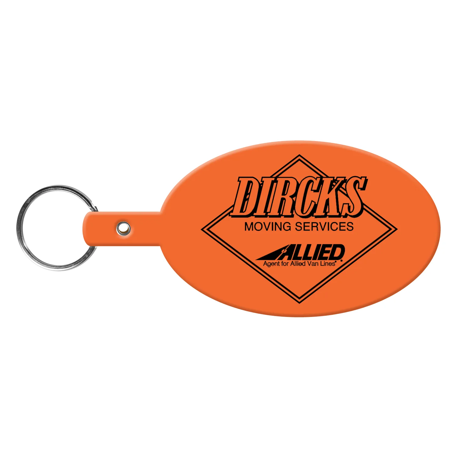 Large Oval Flexible Key Tag