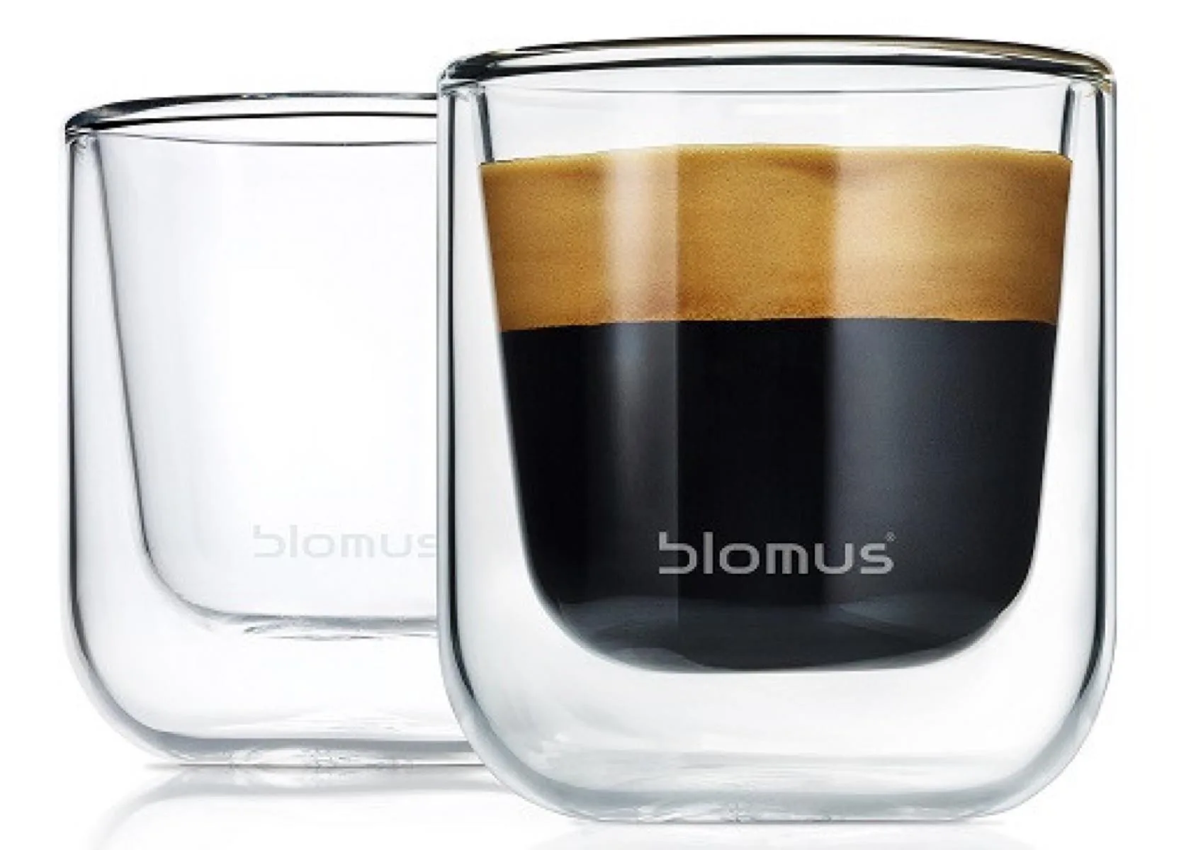 Blomus Nero - Set 2 Insulated Espresso / Tea Glasses