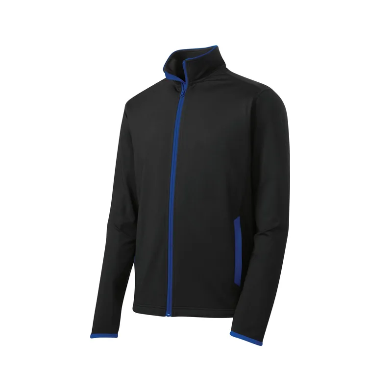 Sport-Tek® Sport-Wick® Stretch Contrast Full-Zip Jacket. view 5