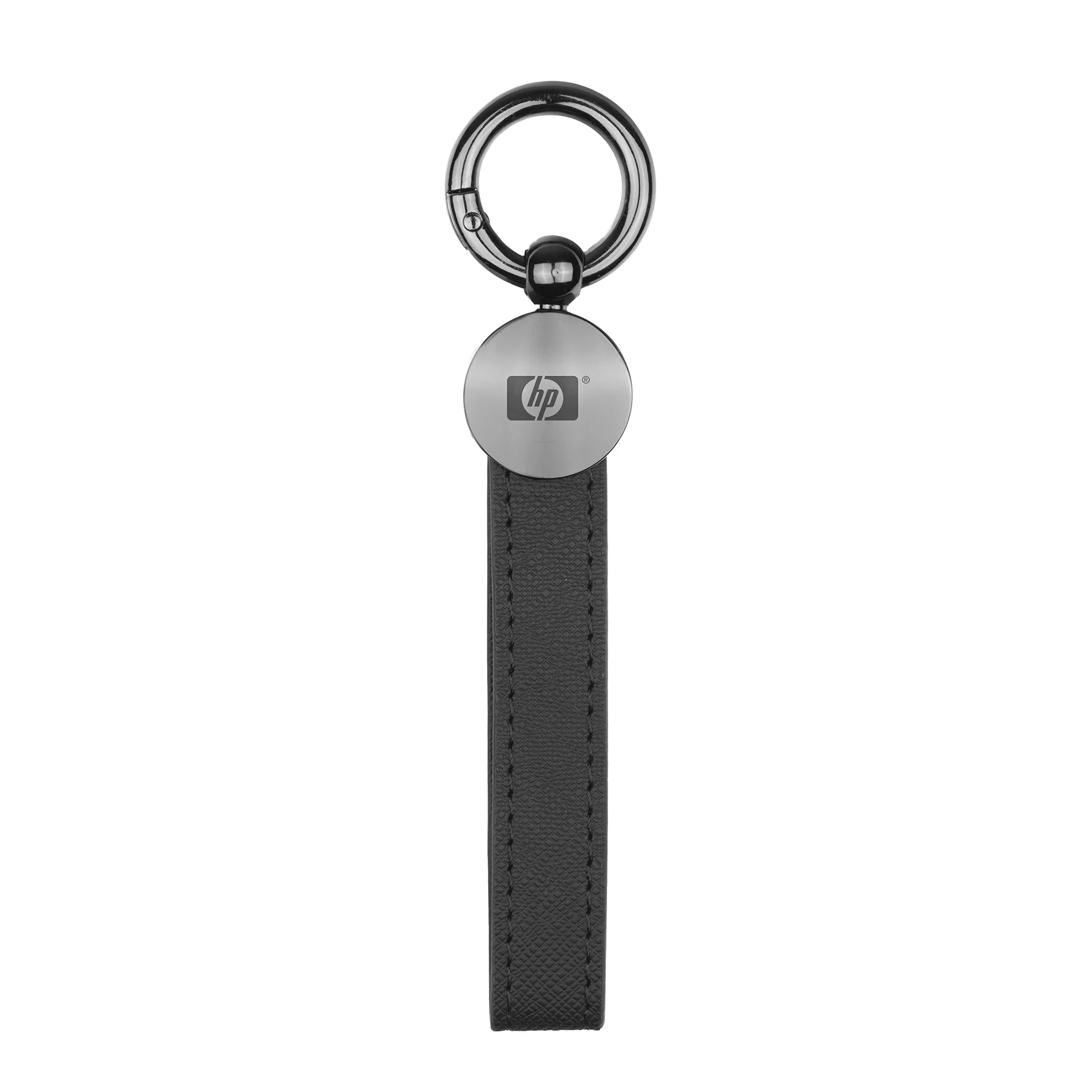 CoreLeather Gun Metal Keychain view 3