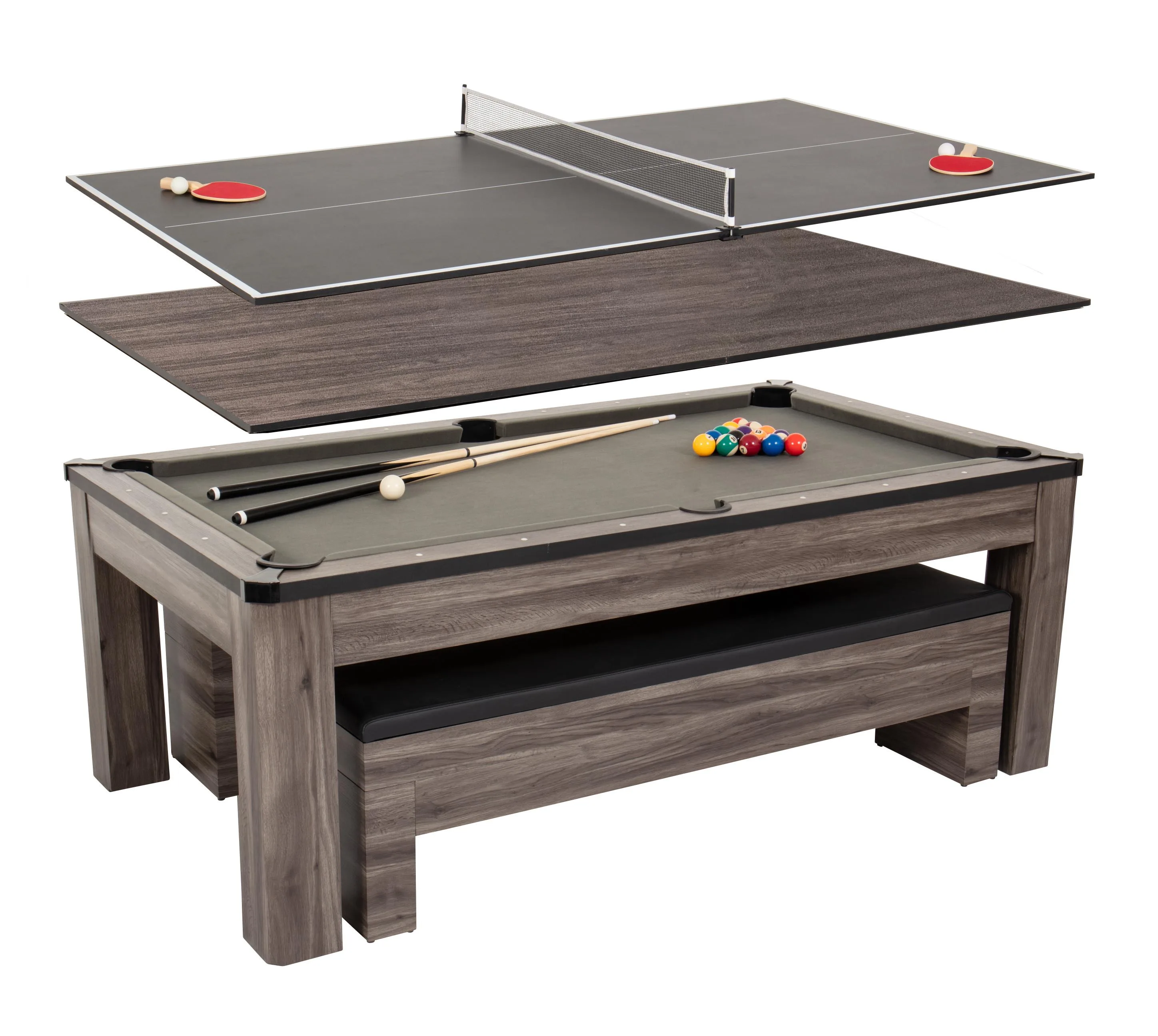 Escalade Sports Atomic - Hampton 84-Inch 3-In-1 Table