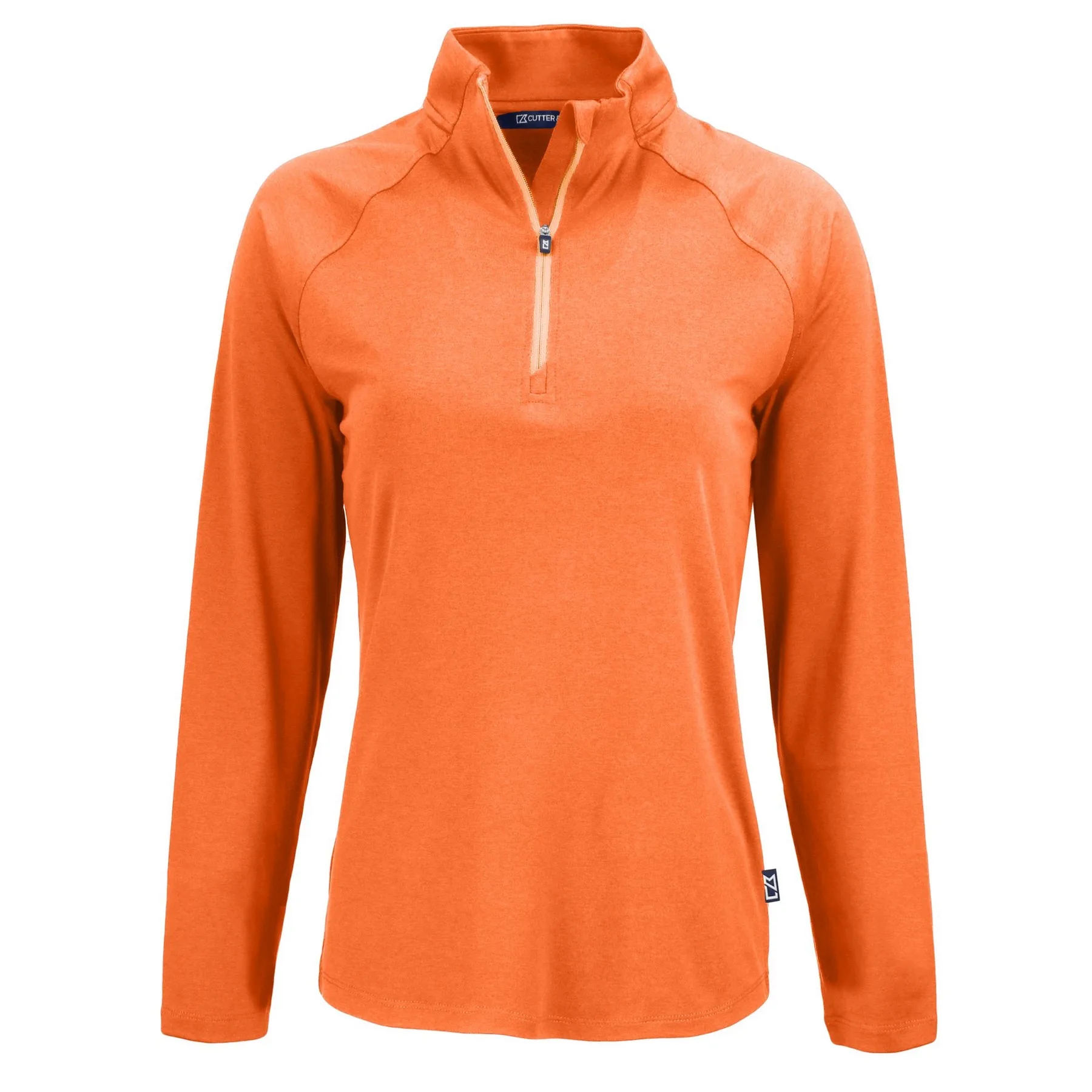 Cutter & Buck Coastline Recycled Double Peached Womens Quarter Zip Pullover view 3