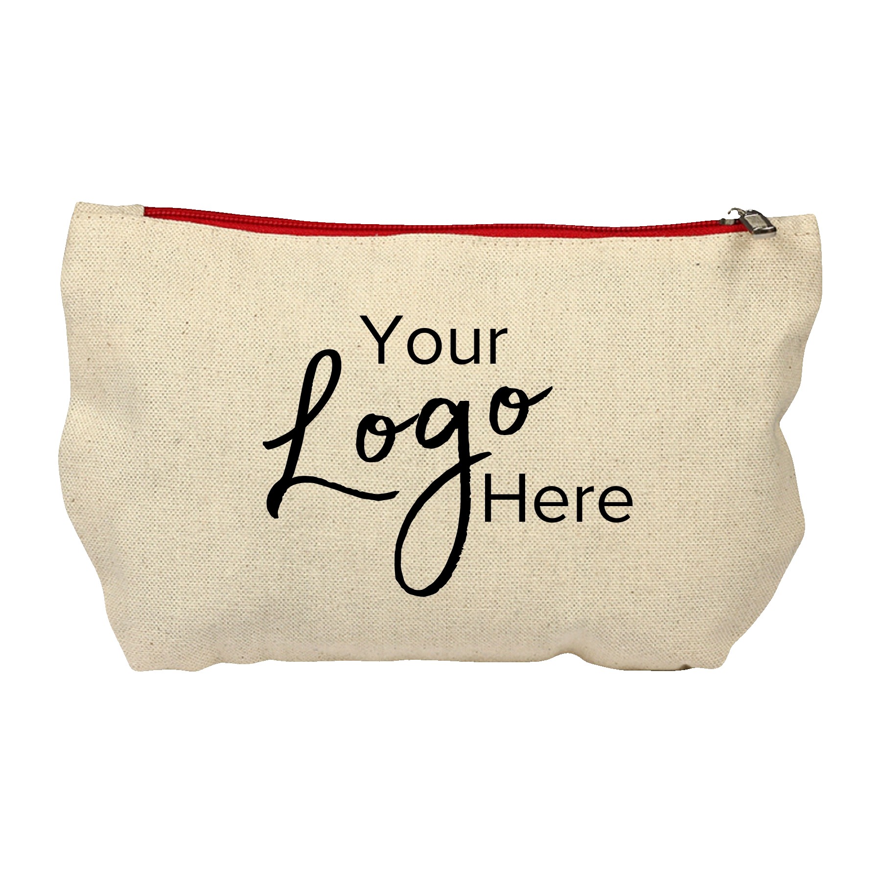 Natural Travel Kit Bag w/Zipper (9.75"x6")