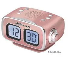 Studebaker Retro Digital Bluetooth Am/Fm Clock Radio - Rose Gold