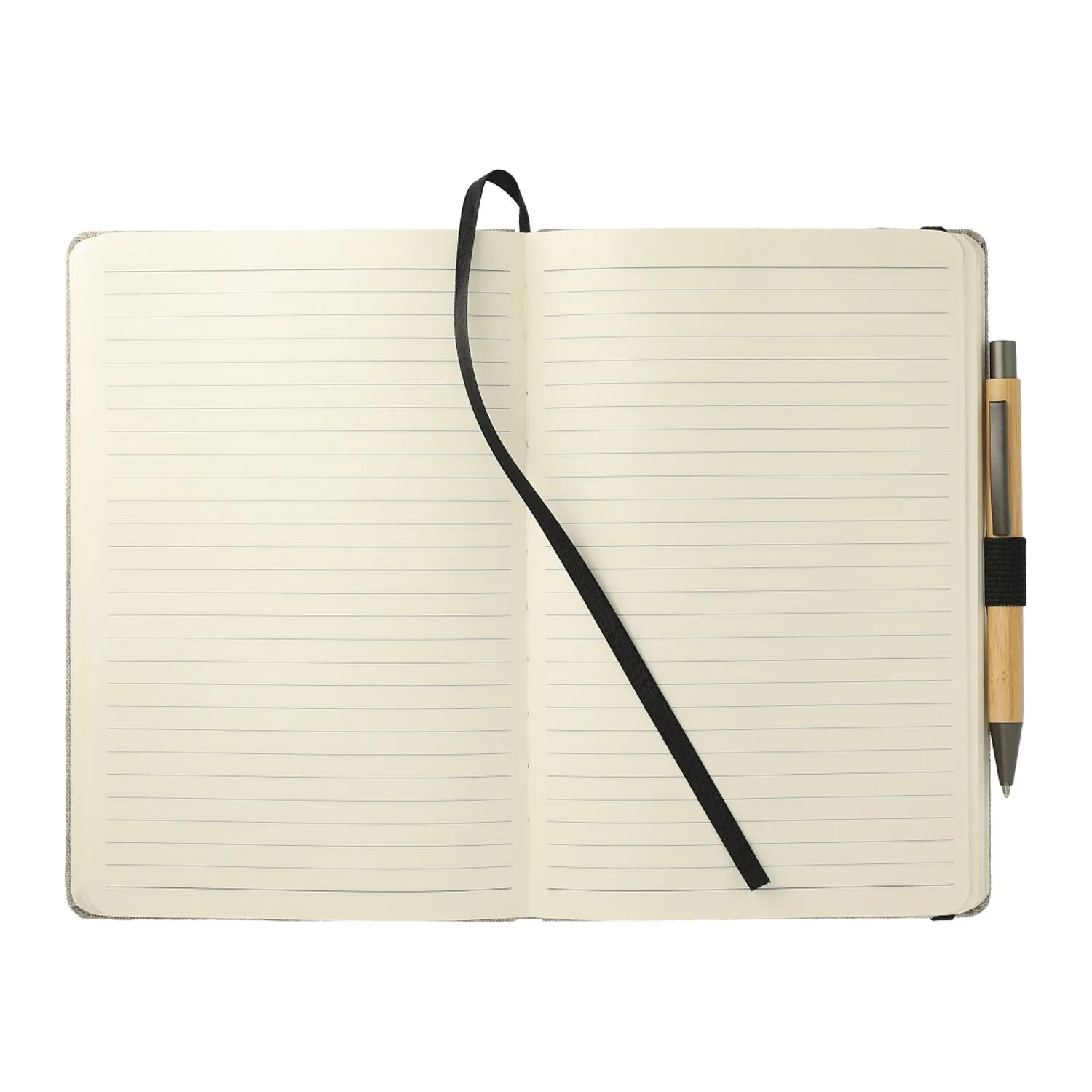 Natural Beige Lined Pages View