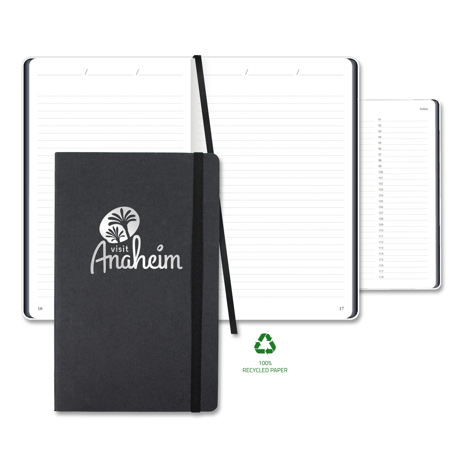 Castelli Carapace Medio Lined Recycled White Page Journal view 3