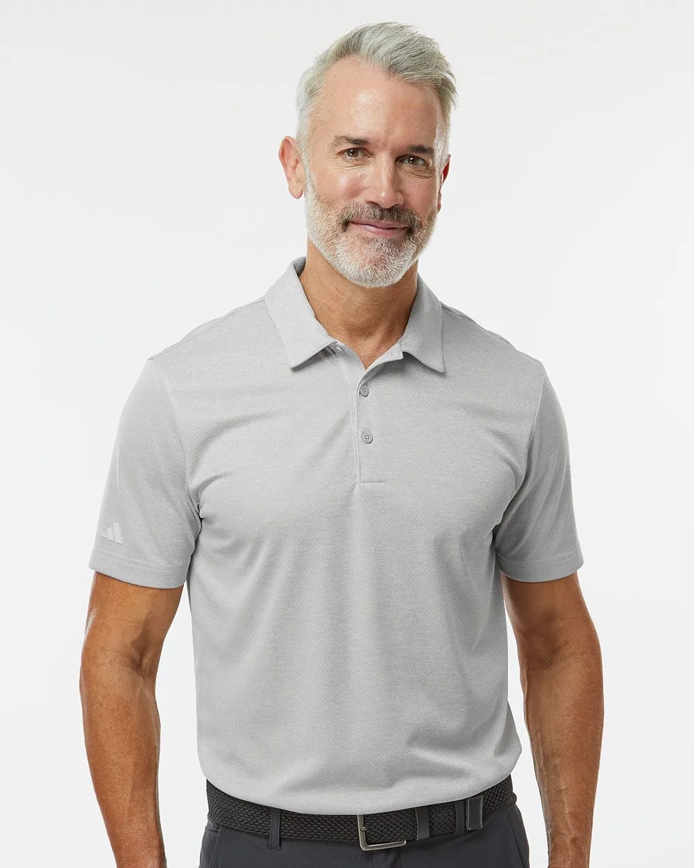 Adidas® Men's Space Dyed Polo Shirt view 2
