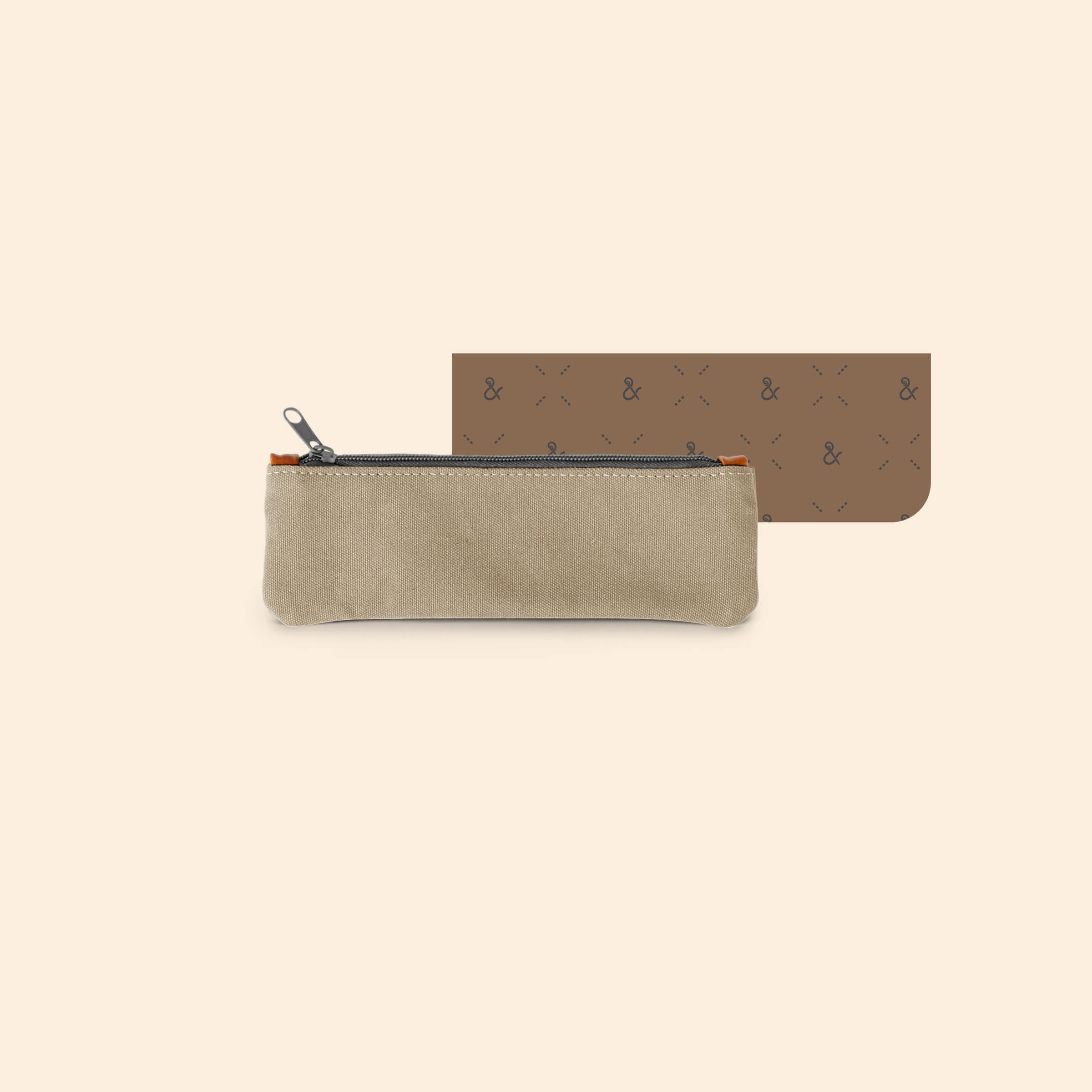 Khaki Tan Blank Pouch with Texas Tan Liner