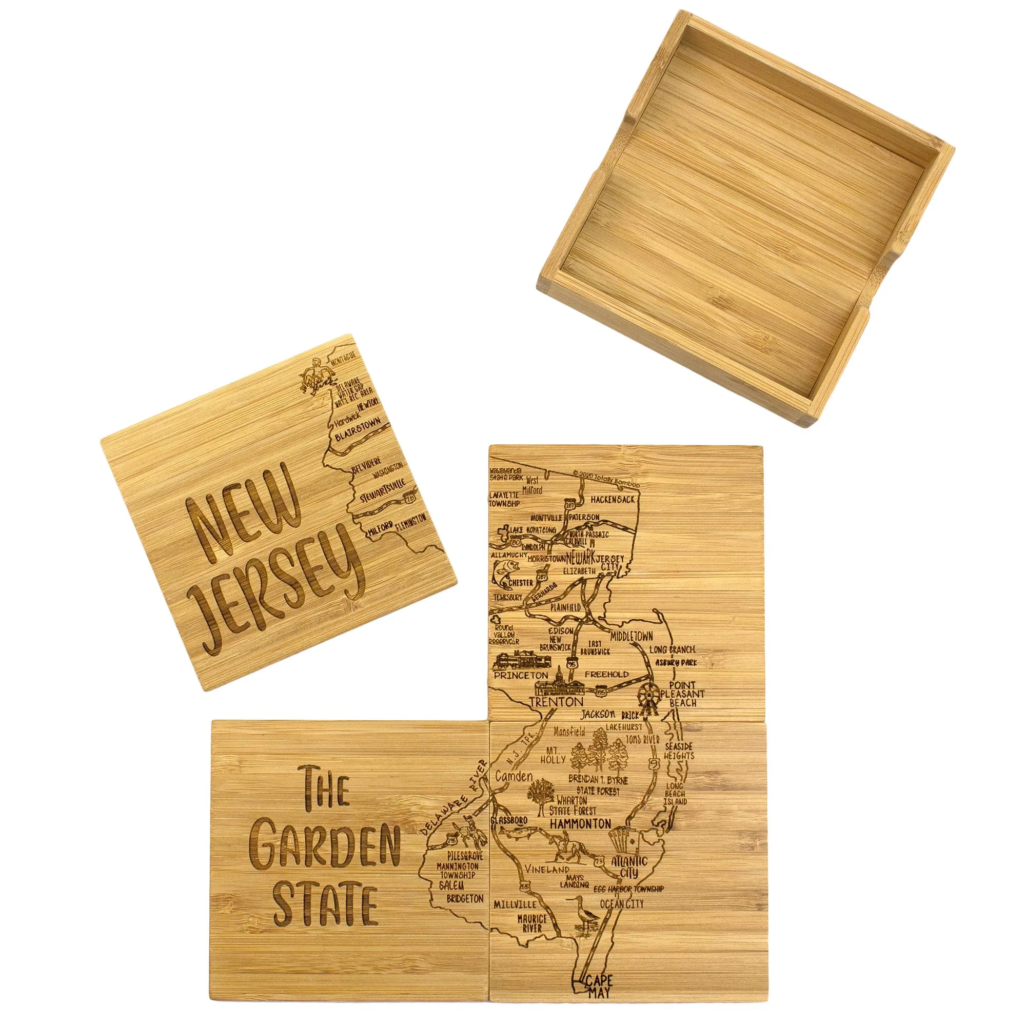 New Jersey Puzzle Coaster Set view 6