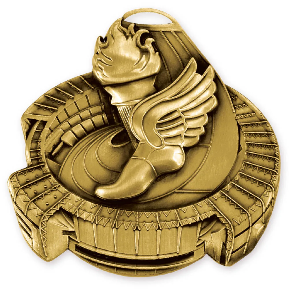 Antique Track Stadium Medallion (2-1/2")