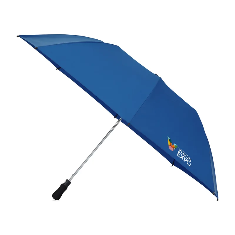Elements 58" Recycled Auto Open Travel Folding Umbrella - Royal Blue