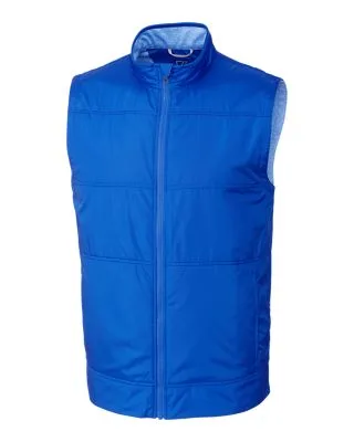 Cutter & Buck Stealth Hybrid Quilted Mens Big and Tall Windbreaker Vest view 3