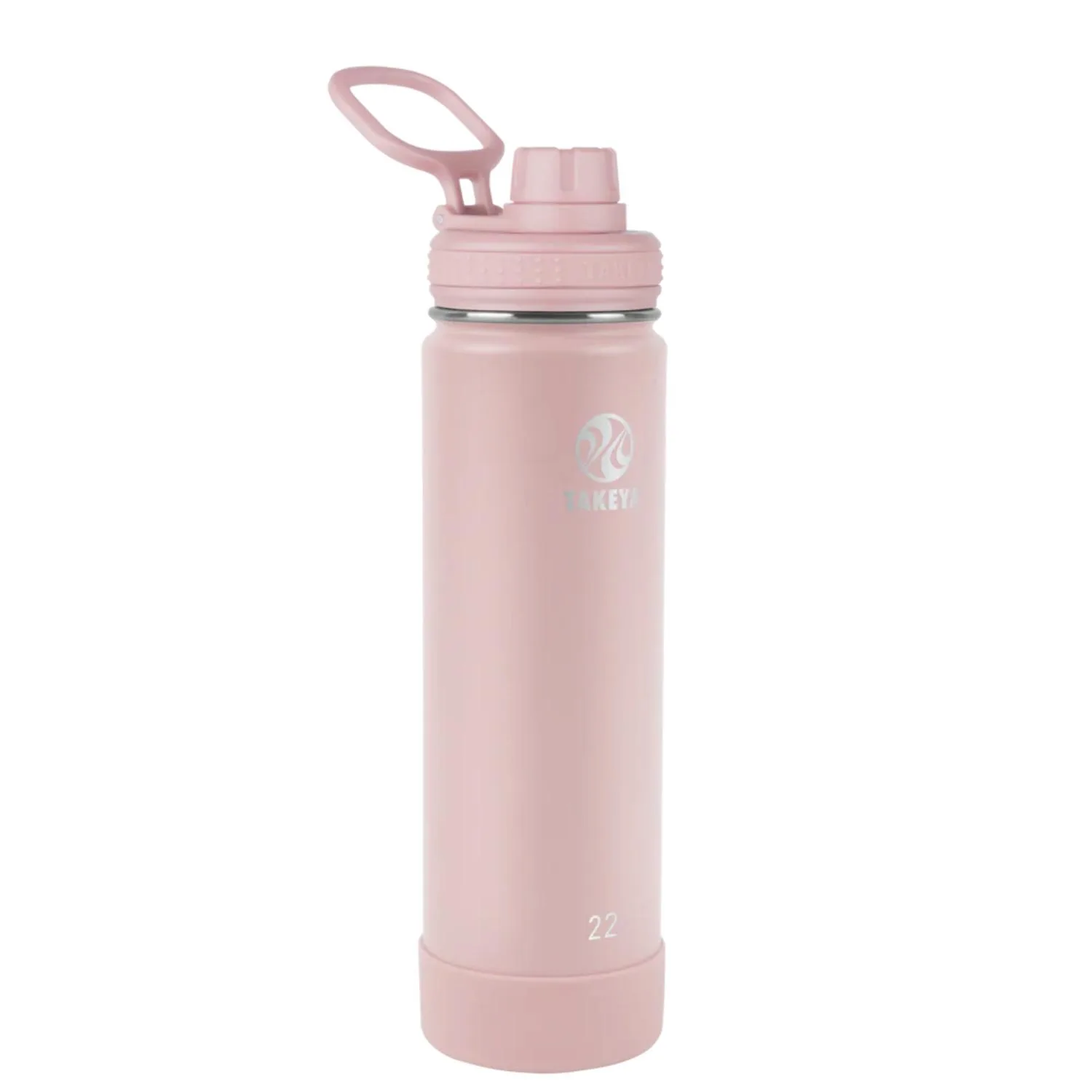 22 oz Takeya® Stainless Steel Insulated Active Water Bottle w/ Spout Lid view 4