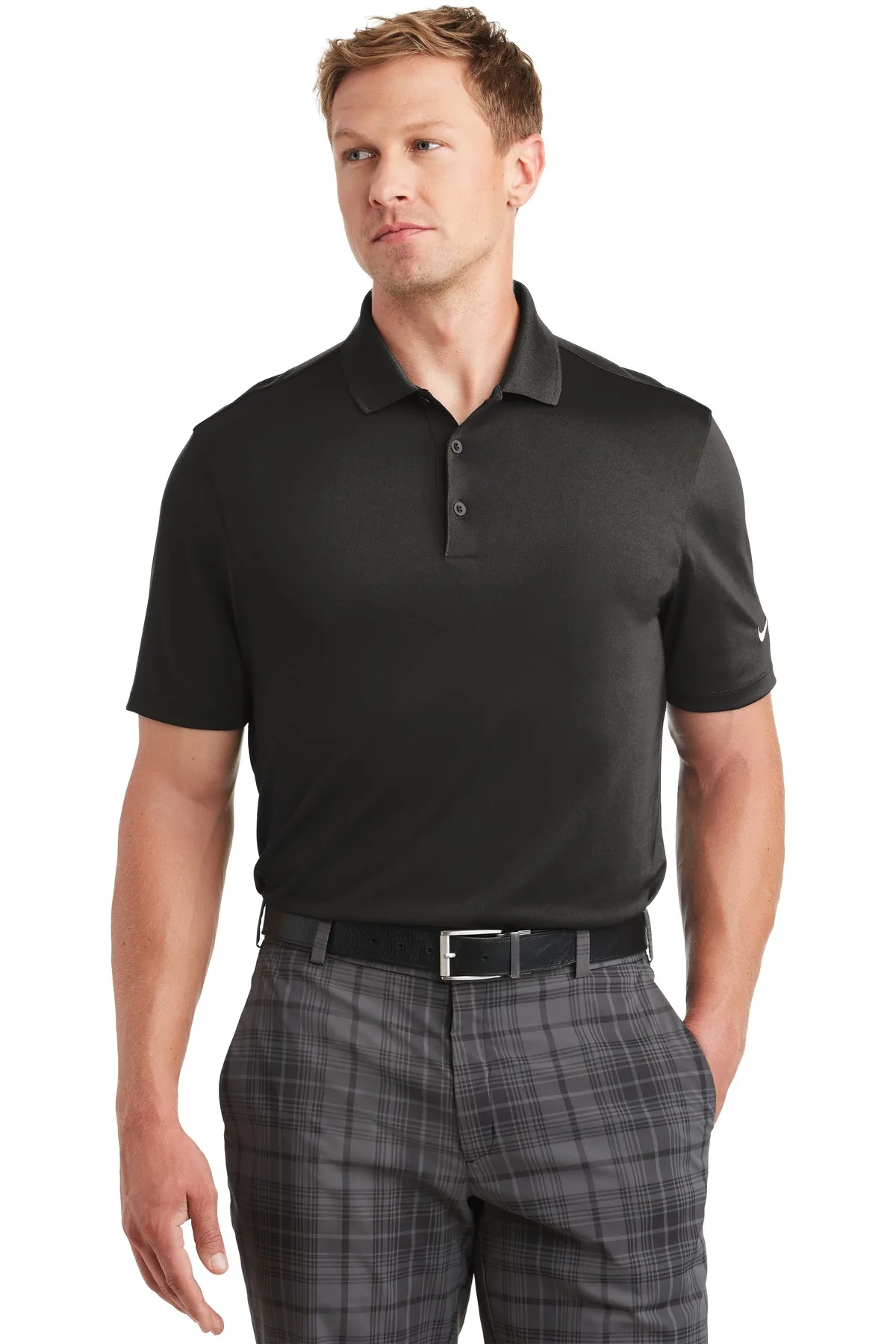 Nike Dri-FIT Classic Fit Players Polo with Flat Knit Collar.
