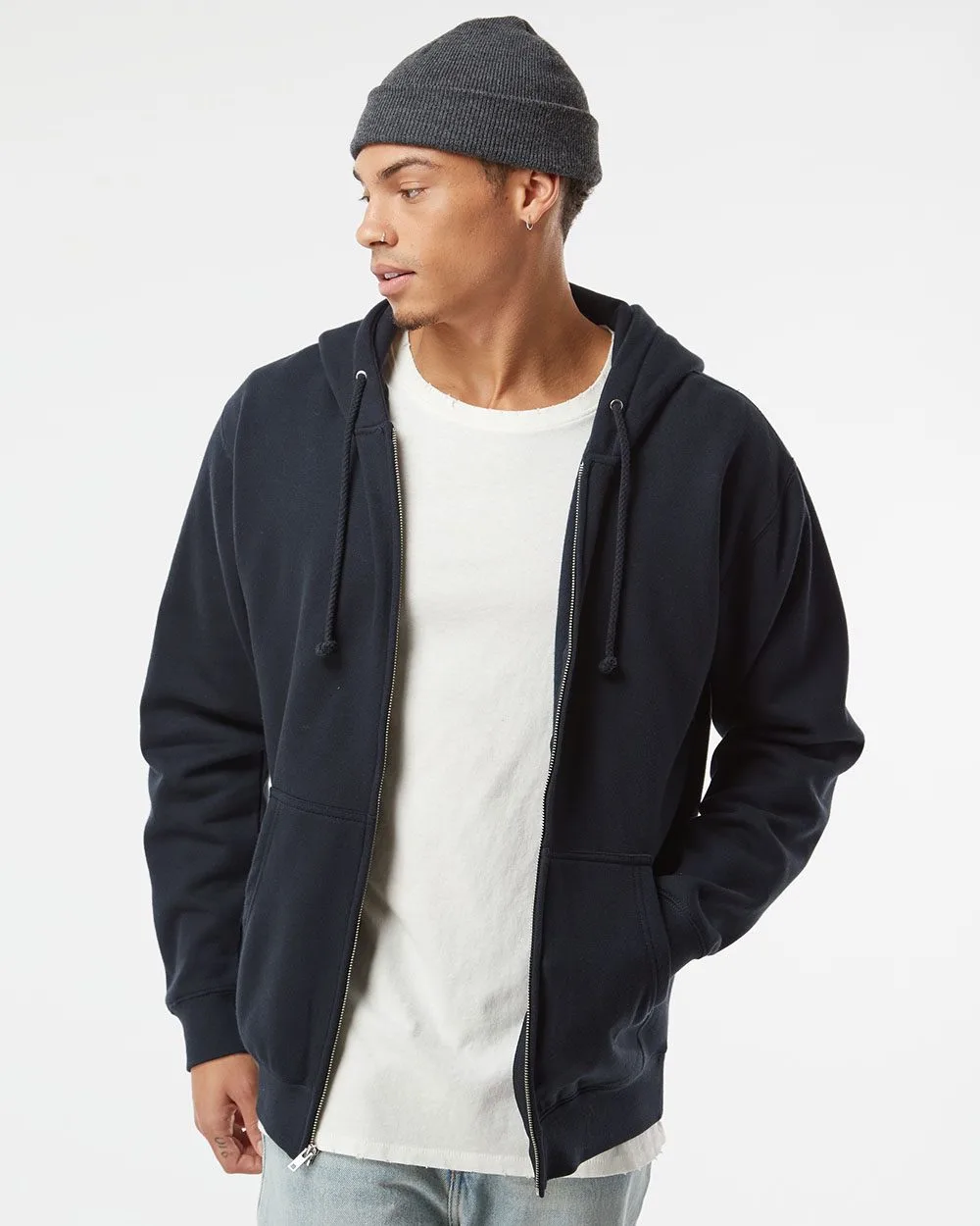 Independent Trading Co.® Unisex Heavyweight Full-Zip Hooded Sweatshirt view 2
