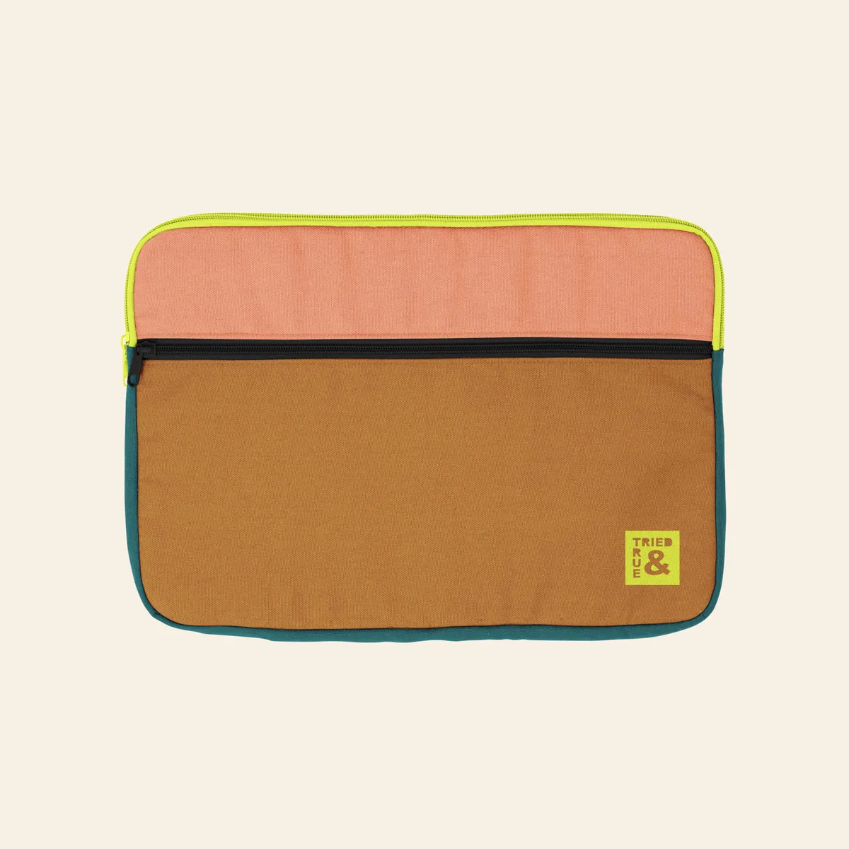 13" Zippered Pocket Laptop Sleeve (1000D RPET)- 4CP view 2