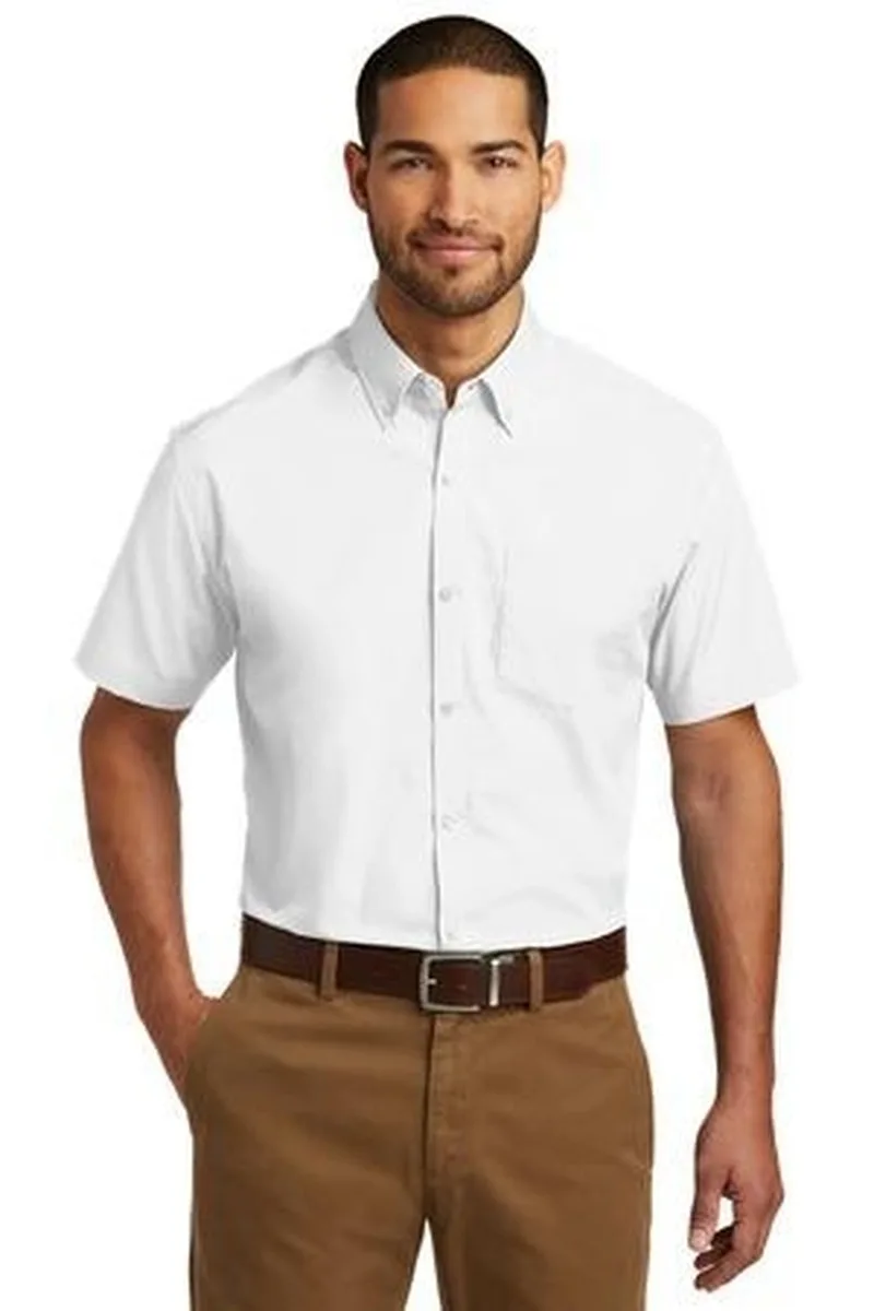 Port Authority® Short Sleeve Carefree Poplin Shirt.