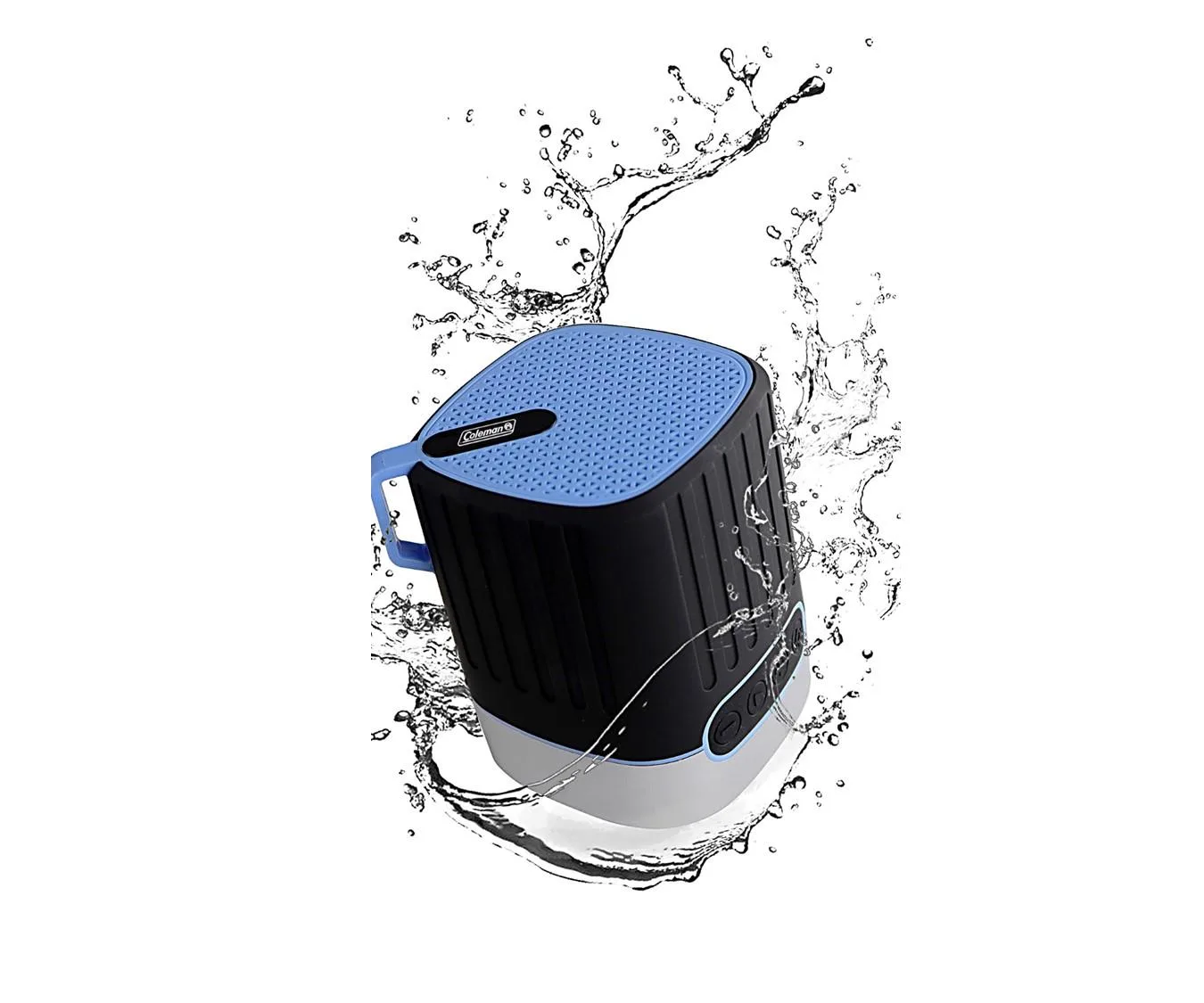 Coleman Water Resistant Speaker W/Built-In Light - Black/Blue