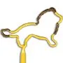 Lion Full Body Multi-Color Inkbend Standard, Bent Pen
