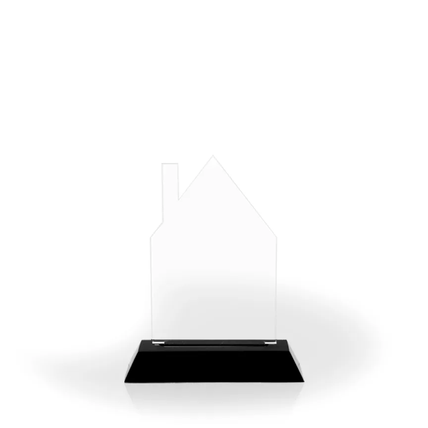 Homestead Award with Black Wood Base, Large - Engraved view 2