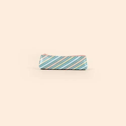 Teal Blue/Peach Pink Blank Front