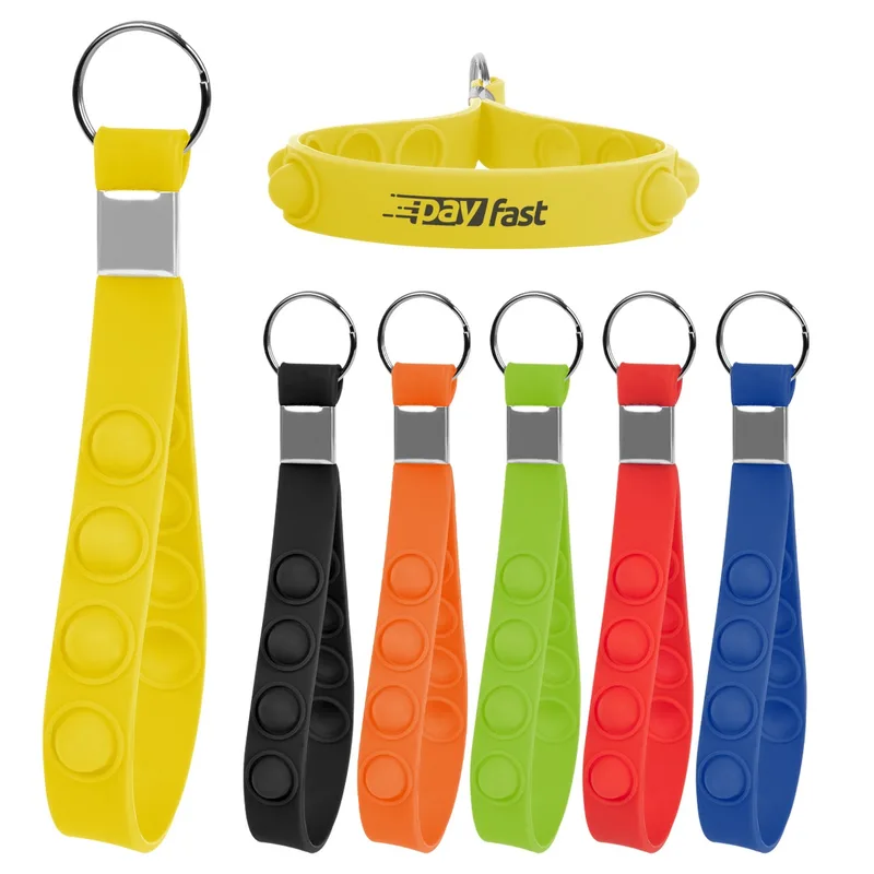 Push Pop Stress Reliever Keychain view 2